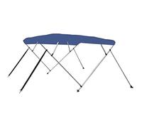 vidaXL Auvent Bimini 4 arceaux 243×180×137 cm – Résistant aux UV et à l'eau – Bleu