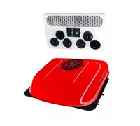 Toit Dc12V24V Alimentation Camion Lourd Turbo Onduleur Compresseur Voiture Électrique RV Bus Parking Climatiseur 12v 2kw Refroidisseur Puissant Refroidit Facilement Tout Moment(Red DC12V)