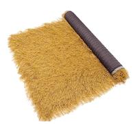 Toit de Chaume Artificiel Mexicain Ignifuge, Rouleau de Toit en Paille Chaume Palapa de Palmier Synthétique pour Cabane Tiki, Jardin Clôture, Terrasse Décoration(Size:1*20m(3.2*65ft),Color:jaune)