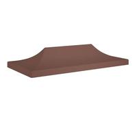 vidaXL Toit de tente de réception 6x3 m Marron 270 g/m