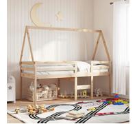 vidaXL Toit de lit pour enfants 209x85,5x88 cm bois de pin massif Multicolore
