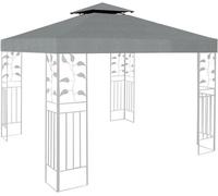 Toit de pavillon étanche - Couverture de protection et de remplacement - 1 pièce - Gris - 3 x 3 m