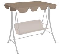 vidaXL Toit de rechange de balançoire Taupe 150/130x70/105 cm