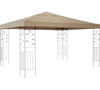 Toit de rechange pour pavillon Blätter 3 x 3 m Toit de pavillon Beige Housse de rechange