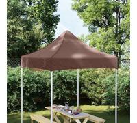 Toit de rechange pour tonnelle pliable 2 x 2 m, housse de protection pour tonnelle de jardin, toile de tente résistante aux intempéries, en tissu Oxford, marron