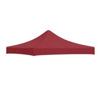 Toit de rechange pour tonnelle pliable - 3 x 3 m - Bâche de toit en tissu Oxford 600D résistant - Rouge bordeaux - Toile de tente hydrofuge pour tonnelle pop-up