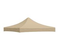 Toit de rechange pour tonnelle pliante - 2,9 x 2,9 m - Beige - Tissu Oxford avec revêtement en PVC - Housse de tente pliable imperméable