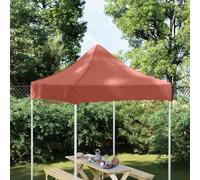 Toit de rechange pour tonnelle pliante - 2 x 2 m - Rouge terre cuite - Tissu Oxford 600D avec revêtement en PVC - Housse de protection contre les intempéries pour tonnelle de jardin