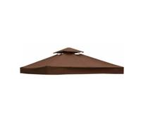 Toit de Rechange pour tonnelle Toile de pavillon，Marron：Double Couche | Housse de pavillon,Toit de rechange pour pavillon,Toile Tonnelle 3x3 Imperméable housse de protection de toit de remplacement