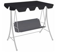 Toit de rechange de balançoire noir 188 168x145 110 cm Noir G