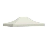 Toit de tente de réception 4 x 3 m 270 g/m² - vidaXL - crème - Anti intempéries - 410 x 280 cm 961wwy76v