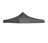 vidaXL Toit de tente de fête 3 x 3 m Oxford 600D – PVC, résistant aux UV et à l'eau – Anthracite