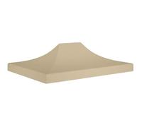 Toit de Tente de Réception - VIDAXL - Beige - 4,5x3 m - Résistant aux UV - Imperméable