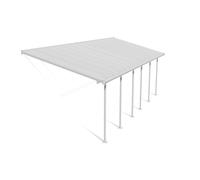 Toit de terrasse en polycarbonate Feria Palram - Auvent 3 x 8,5 m blanc