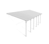 Toit de terrasse en polycarbonate Feria Palram - Auvent 3 x 9,15 m blanc