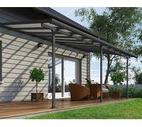 Toit de terrasse en polycarbonate Feria Palram - Canopia 3 x 6,1 m gris
