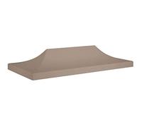 vidaXL Toit de tente de réception 6x3 m taupe 270 g/m