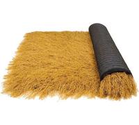 Toit en roseaux synthétiques - Décoration ignifuge et résistante aux intempéries - 0,5 x 5 mètres, jaune