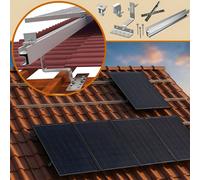 Toit en tuiles Centrale électrique pour balcon Support pour 6 panneaux Module PV Toit Support solaire Toit plat