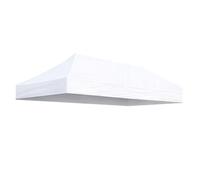TERRE JARDIN Toit pour tonnelle Pliante Pro 3 x 4,5 m - Polyester 260 g/m² | Toit de rechange en polyester enduit PVC 260 g/m² avec bande d'étanchéité, pour tente pliante pro 4,5 x 3 m