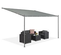 Toiture de terrasse anthracite Gênes 3 x 4m Garden Point