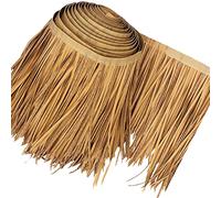 Toiture en chaume synthétique, Rouleaux de chaume de Palmier Naturel - Décoration de Bar Tropical, Dalles de Gazon pour fête sur Patio extérieur, toiture en chaume (Dimensions : 0,5 x 5 m /