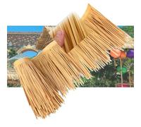 Toiture en chaume synthétique, Toit en chaume Artificiel 18 pi/15 pi - Rouleaux de Fausse Paille de Palmier pour Jardin, Patio, décoration de fête Mexicaine, Bar, Stores pour Bateau amphibie