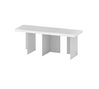 Tojo -bieg Module de Montage Petit | étagère Extensible | bibliothèque Autonome | revêtement MDF Blanc, Angle en Aluminium | 80 x 28 x 26 cm