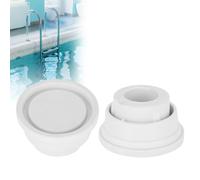 Tokaneit Pare Chocs de Sécurité pour Echelle de Piscine 2 Pièces Blanc | Tampon en Caoutchouc pour Piscine,Bouchon Caoutchouc Sécurité Échelle,Accessoires Remplacement Fixation pour Protéger Marches