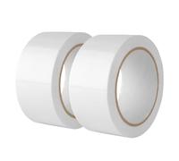 Tokaneit Ruban Adhésif Tissu Imperméable Blanc 2pcs, Ruban Adhésif Toilé Fort Résistant, 30mm x 50m, Maille Dense, Forte Adhérence, pour Réparations, Bricolage, Artisanat
