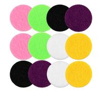 TOKIDNY 12 Coussinets Parfumés Ronds pour Diffuseur D'aromathérapie, Recharge Facile à Transporter en Éponge, Lot de 12 Pastilles Diffuseur D'arôme Multicolores