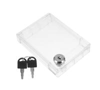 TOKIDNY 1ensemble Cache Protection pour Interrupteur Mural avec Serrure Panneau de Recouvrement pour Thermostat Central Housse Étanche pour Protection Extérieure du Panneau Ac Protège