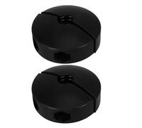 TOKIDNY 2 Pièces Butée à Bille Noir 1/2 Pouce pour Enrouleur de Tuyau | Caoutchouc Résistant à L'usure, Pose Facile, Maintient le Flexible, Limite le Retour Accidentel