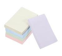 TOKIDNY 5 Ensembles de Notes Adhésives Autocollantes en Papier aux Couleurs Douces, Feuilles Déchirables sans Trace, Design Simple et Portable pour Bureau et École Couleur Aléatoire