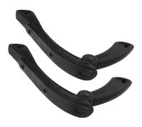 TOKIDNY Accoudoirs Robustes Design et Forme Simple en Plastique Lot de 2 pour Chaise de Bureau Noire pour Usage Quotidien Bureau