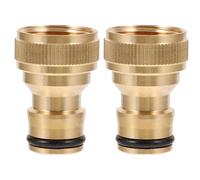 TOKIDNY Adaptateur de Tuyau D'arrosage 1/2 en Cuivre, Lot de 2 Pièces, Connecteur Polyvalent à Connexion Étanche pour Robinet de Lavabo et Machine à Laver, Usage Domestique