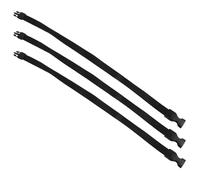 TOKIDNY Attaches de Poubelle Noires Réutilisables en Plastique Bande Élastique, Lot de 3 Pièces pour Poubelle Cuisine Ronde, Réduit Déchets et Maintient le Paquet