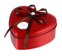 TOKIDNY Boîte à Bonbons de Mariage en Fer-blanc Forme de Cœur Rouge, Facile à Transporter, pour Mariage et Banquet Couleur