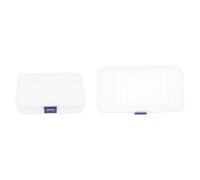 TOKIDNY Boîte de Rangement pour Outils de Tatouage Résistants à L'abrasion 2pcs en Matériau Pp Multi-compartiments pour Organiser et Transporter un Paquet