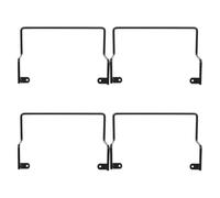 TOKIDNY Butée de Matelas Antidérapante en Fer Noir, 4 Pièces, Barres Robustes pour Empêcher Le Glissement du Matelas, Stabilisateur pour Lits Réglables