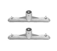 TOKIDNY Clip de manche de tête de balai 2 pièces en aluminium pour réparation de serpillière frange accessoires pour usage domestique
