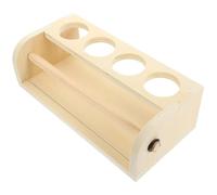 TOKIDNY Distributeur Support Pratique et Portable de Rouleau de Papier à Peindre en Bois Rangement Stylo pour Dessin et Atelier Créatif Garçon et Filles