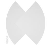 TOKIDNY Étagère Murale D’Angle en PVC Blanc, Lot de 2 Pièces | Forme Éventail, Fixation par Clous sans Trace, pour Chambre Cuisine, Style Simple et Généreux