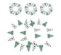 TOKIDNY Guirlande de Fanions en Papier Lot de 5 Thème Football Installation Facile Ensembles Polyvalents pour Décoration Anniversaire Sportif à Domicile