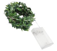 TOKIDNY Guirlande Lumineuse Feuille Verte, Branche Artificielle, 2m, 20 LED, PVC et Fil de Cuivre, Éclairage D’Ambiance pour Étude et Décoration de Scène