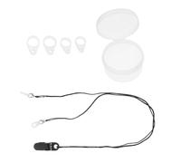TOKIDNY Lanière Anti-Perte pour Aides Auditives Clip de Sécurité, Cordon Stabilisateur Noir en Nylon, Adapté aux Adultes et Seniors pour Usage Extérieur et Intérieur
