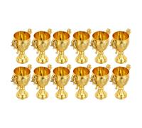 TOKIDNY Lot de 12 Bocaux à Bonbons de Trophée Or en Pp Léger et Facile à Nettoyer, pour Mariage et Rassemblements en Plein Air