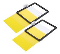 TOKIDNY Lot de 2 Plaques D'identification Magnétiques Légères en Abs pour Affichage de Prix et Signalisation en Boutique ou Magasin, Faciles à Transporter