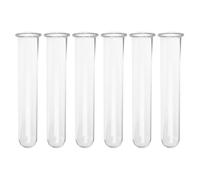 TOKIDNY Lot de 6 Tubes à Essai en Verre 2,5 X 3 X 15 CM pour Propagation de Plantes, Vase Hydroponique, Décoration Intérieure Maison Bureau, Vase Soliflore Vintage