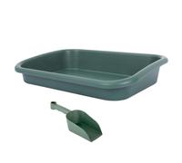 TOKIDNY Plateau Rectangulaire pour Pots de Fleurs en Plastique avec Mini | Lot de Set, Surveillance de L’eau, Collecte, Usage Polyvalent, Stable, pour Rebords et Bureaux